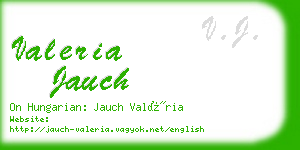valeria jauch business card